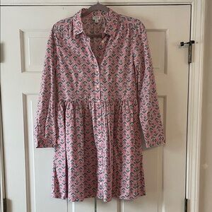 J. Crew Pink Floral Dress